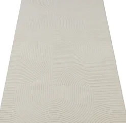 Tapis Rio salon antidérapant arc, Crème, 200 x 280 cm