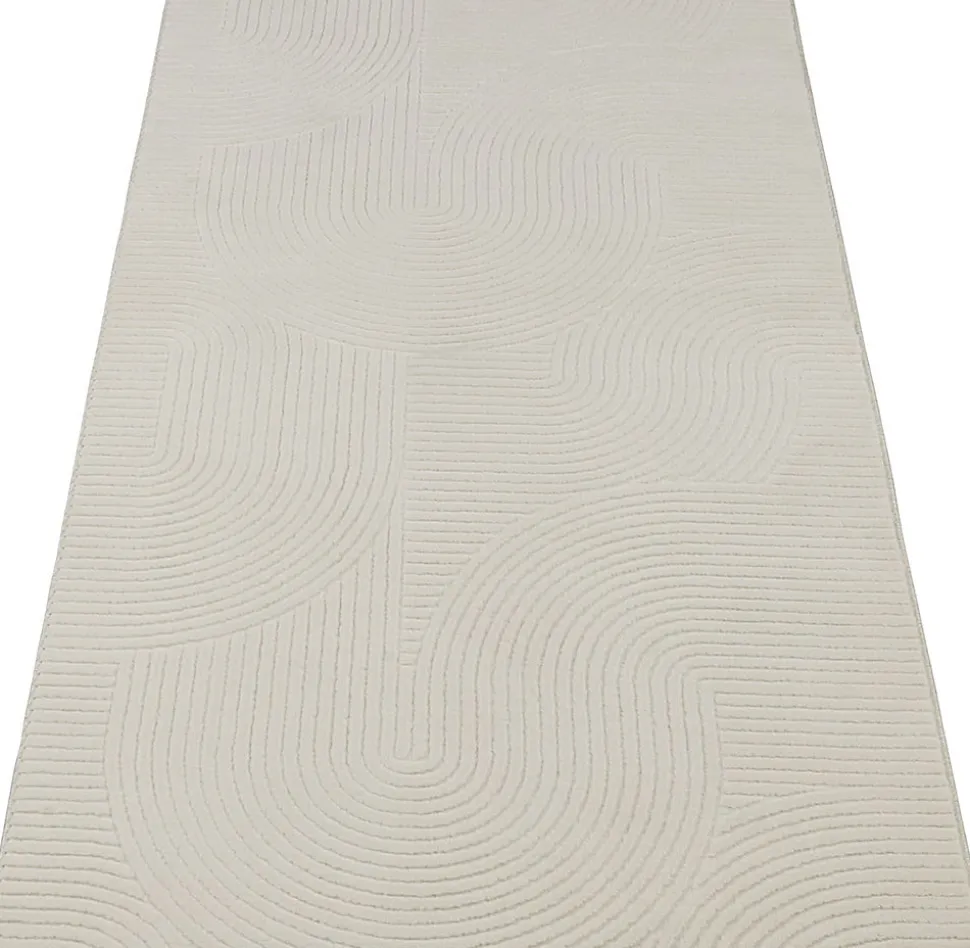 Tapis Rio salon antidérapant arc, Crème, 200 x 280 cm