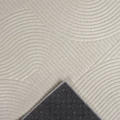 Tapis Rio salon antidérapant arc, Crème, 200 x 280 cm
