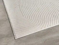 Tapis Rio salon antidérapant arc, Crème, 200 x 280 cm