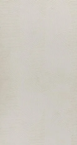 Tapis Rio salon antidérapant arc, Crème, 80 x 150 cm