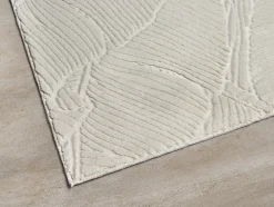 Tapis Rio salon antidérapant 3D, Crème, 140 x 200 cm