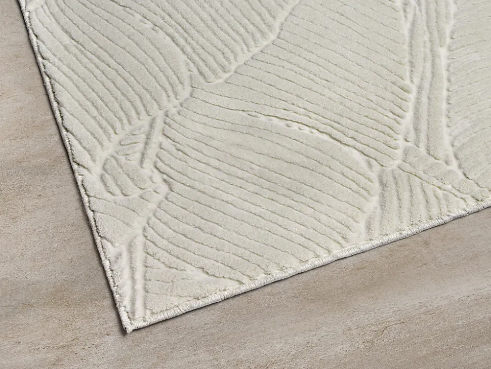 Tapis Rio salon antidérapant 3D, Crème, 140 x 200 cm