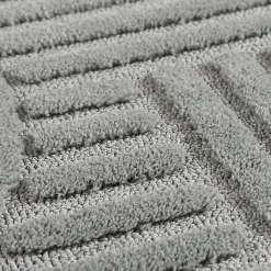 Tapis rond à relief Lena Gris 200x200cm