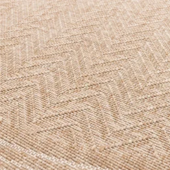 Tapis rond effet tissé Boyoz GoodHome tissage à plat L.80 x L.80cm naturel