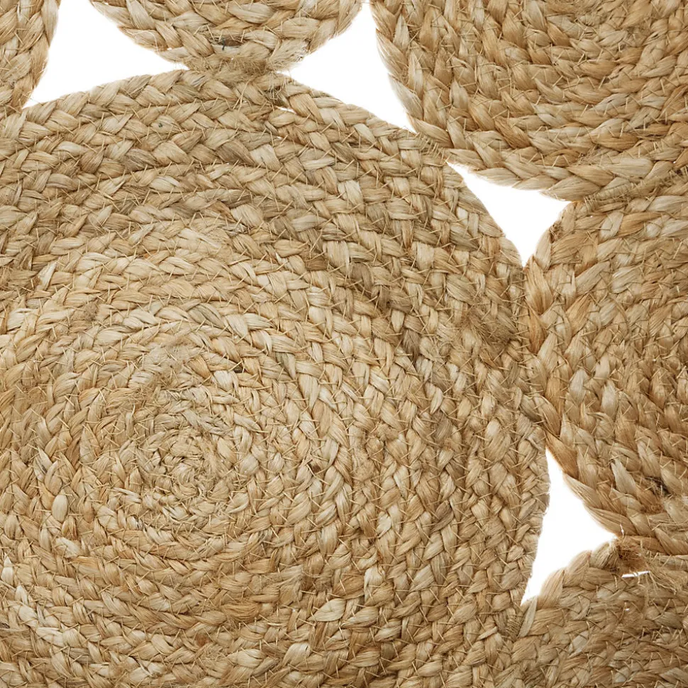 Tapis rond en jute ajouré Esra Ø80 cm