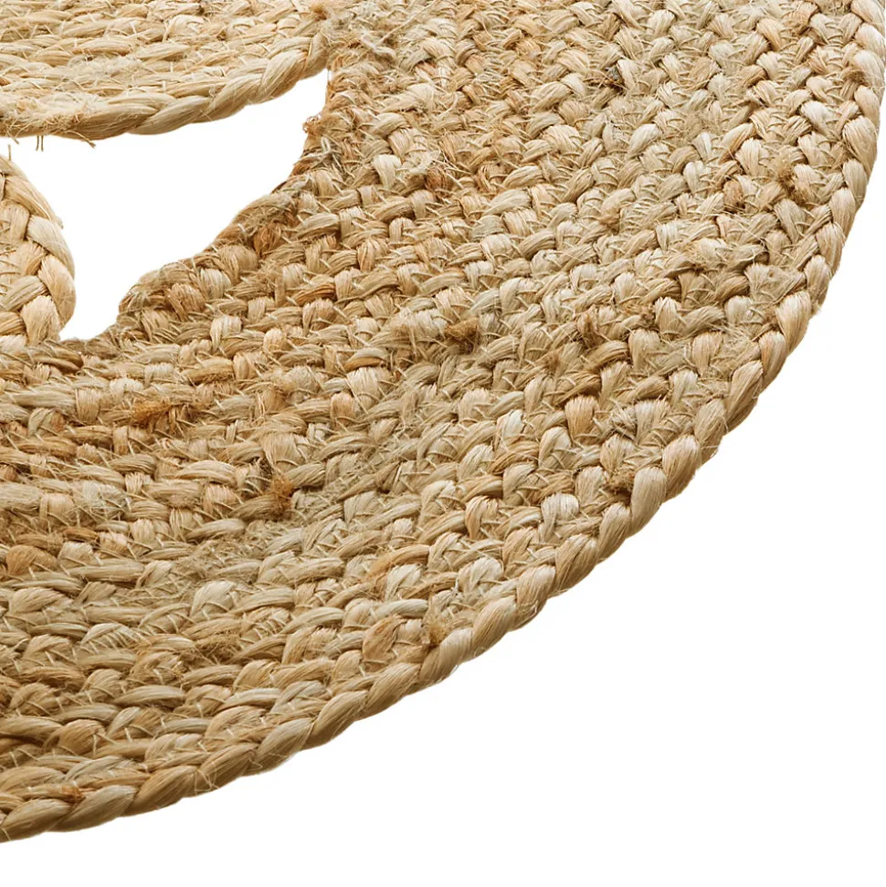 Tapis rond en jute ajouré Esra Ø80 cm