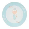 Tapis Rond Enfant Imprimé "Bambini II" 160cm Menthe