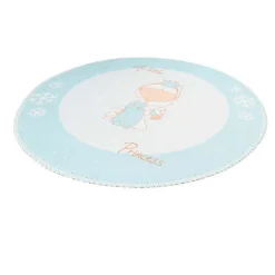 Tapis Rond Enfant Imprimé "Bambini II" 160cm Menthe