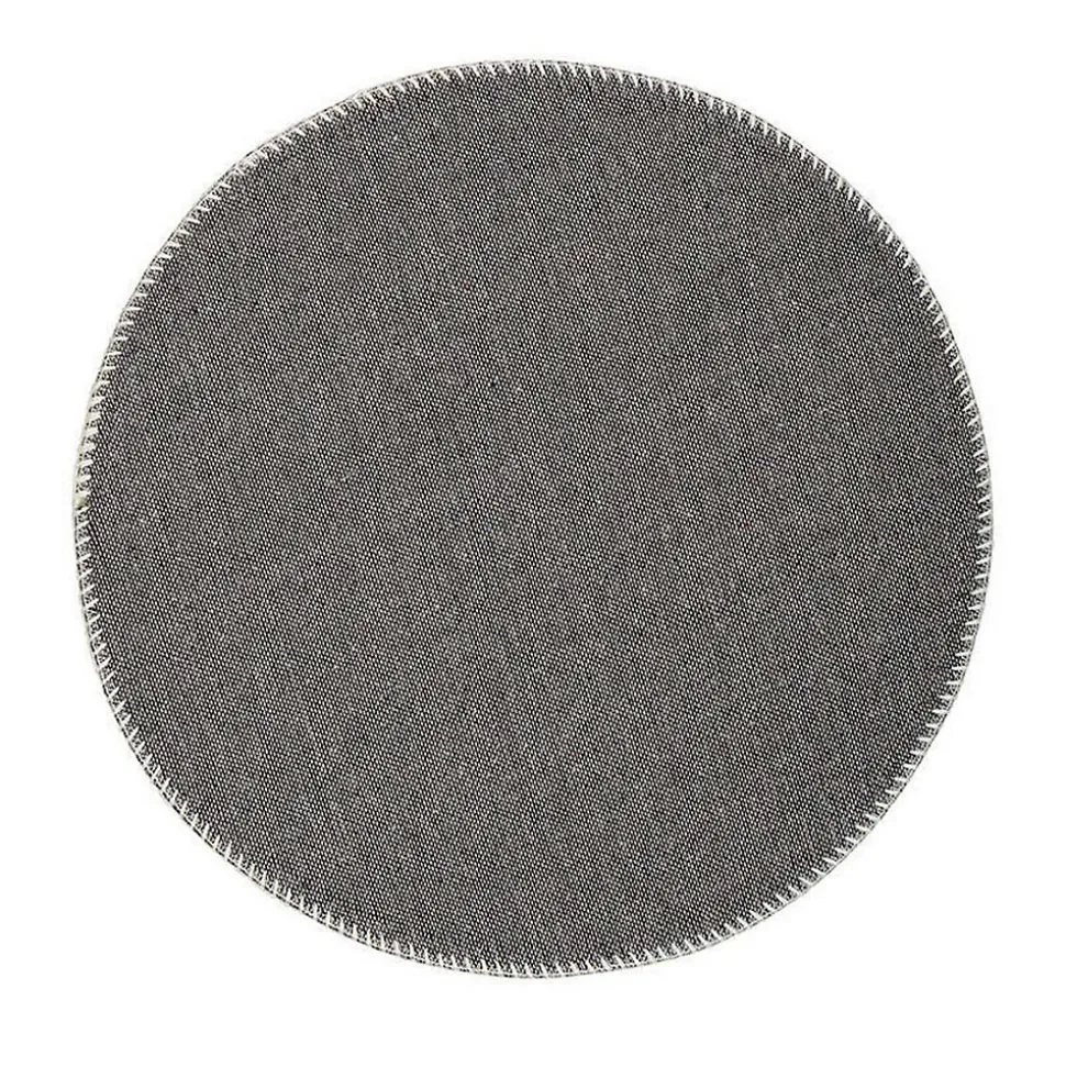 Tapis Rond Enfant Imprimé "Bambini" 160cm Orange