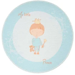Tapis Rond Enfant Imprimé "Bambini V" 160cm Menthe