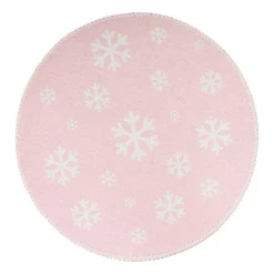 Tapis Rond Enfant Imprimé "Bambini VIII" 160cm Rose