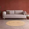 Tapis rond Melua en jute tissé Ø80cm GoodHome