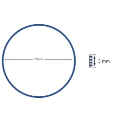 Tapis rond Melua en jute tissé Ø130cm GoodHome