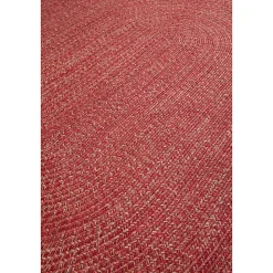 Tapis rond ou oval style jute intérieur extérieur JUTY 120x120 cm