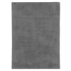 Tapis salon aspect velours gris 120x170