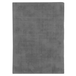 Tapis salon aspect velours gris 120x170