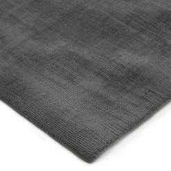 Tapis salon aspect velours gris 120x170