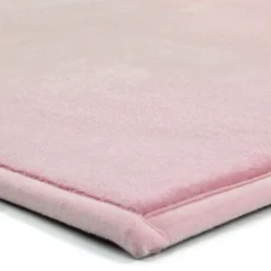 Tapis salon aspect velours extra-doux rose 60x90