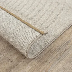 Tapis salon DEMILU Tapis doux en relief, beige