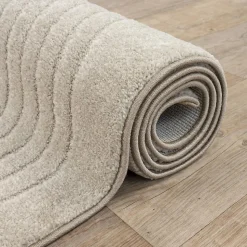 Tapis salon DEMILU Tapis doux en relief, beige