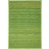 Tapis salon en bambou larges lattes ganse vert 160x230