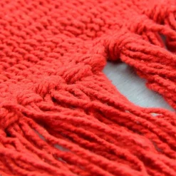 Tapis salon en coton rouge 150x200