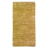 Tapis salon en cuir tressé jaune 60x120