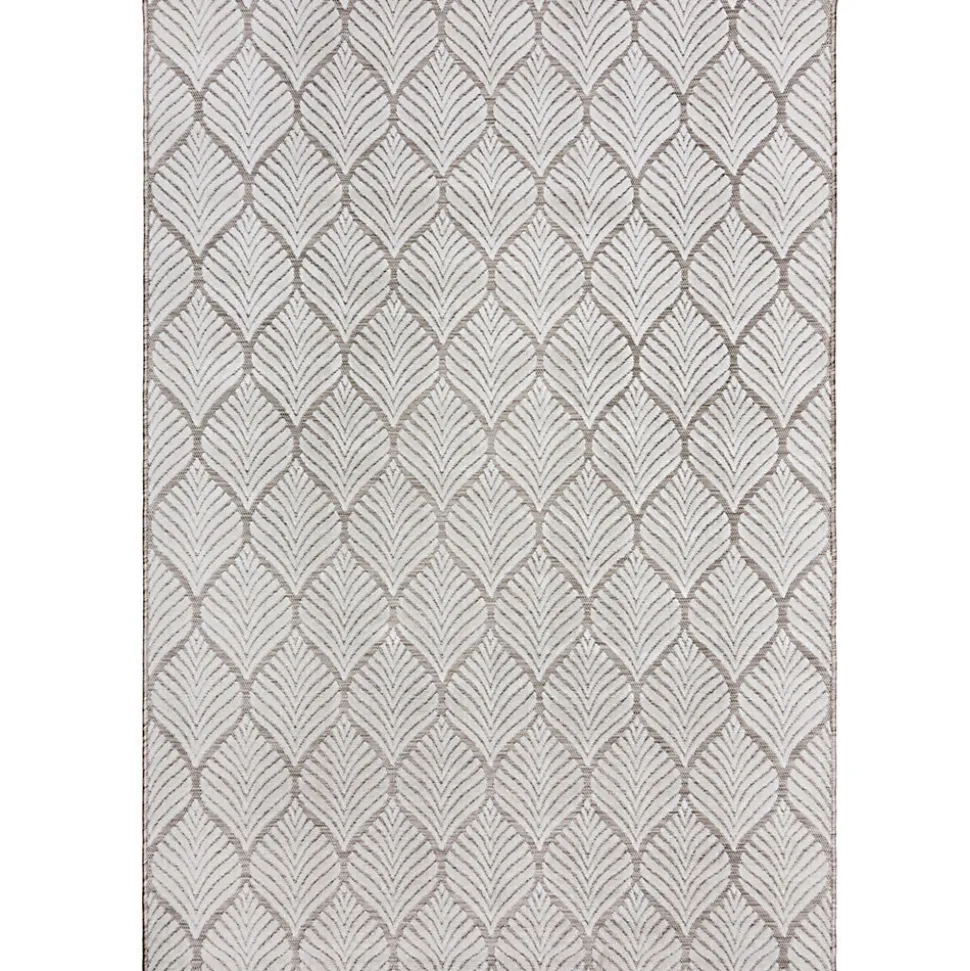 Tapis salon et chambre moderne tissé plat LEAVO 200x290 cm