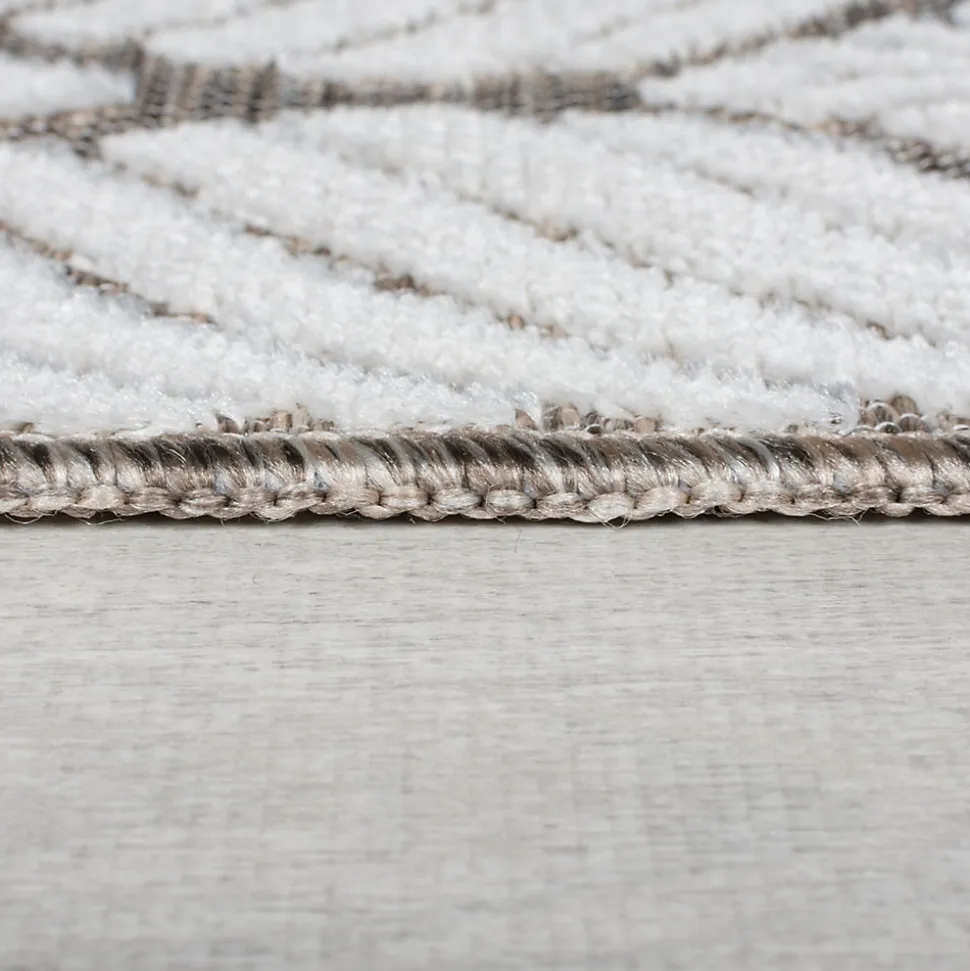 Tapis salon et chambre moderne tissé plat LEAVO 200x290 cm