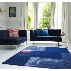 Tapis salon et chambre moderne tufté main SLATE 120x170 cm