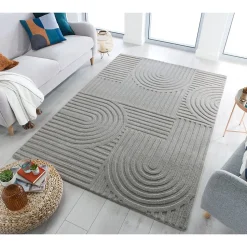Tapis salon et chambre pure laine fait main SUNRISE 120x170 cm