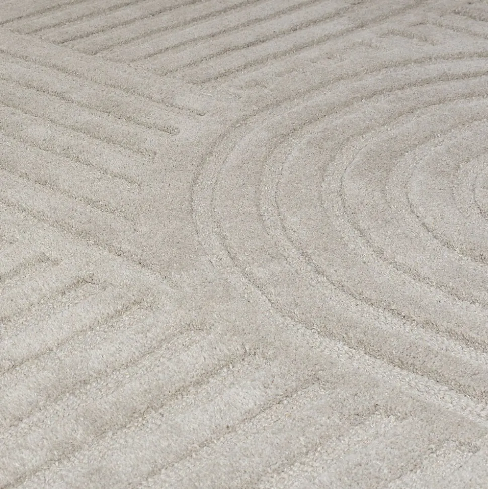 Tapis salon et chambre pure laine fait main SUNRISE 120x170 cm