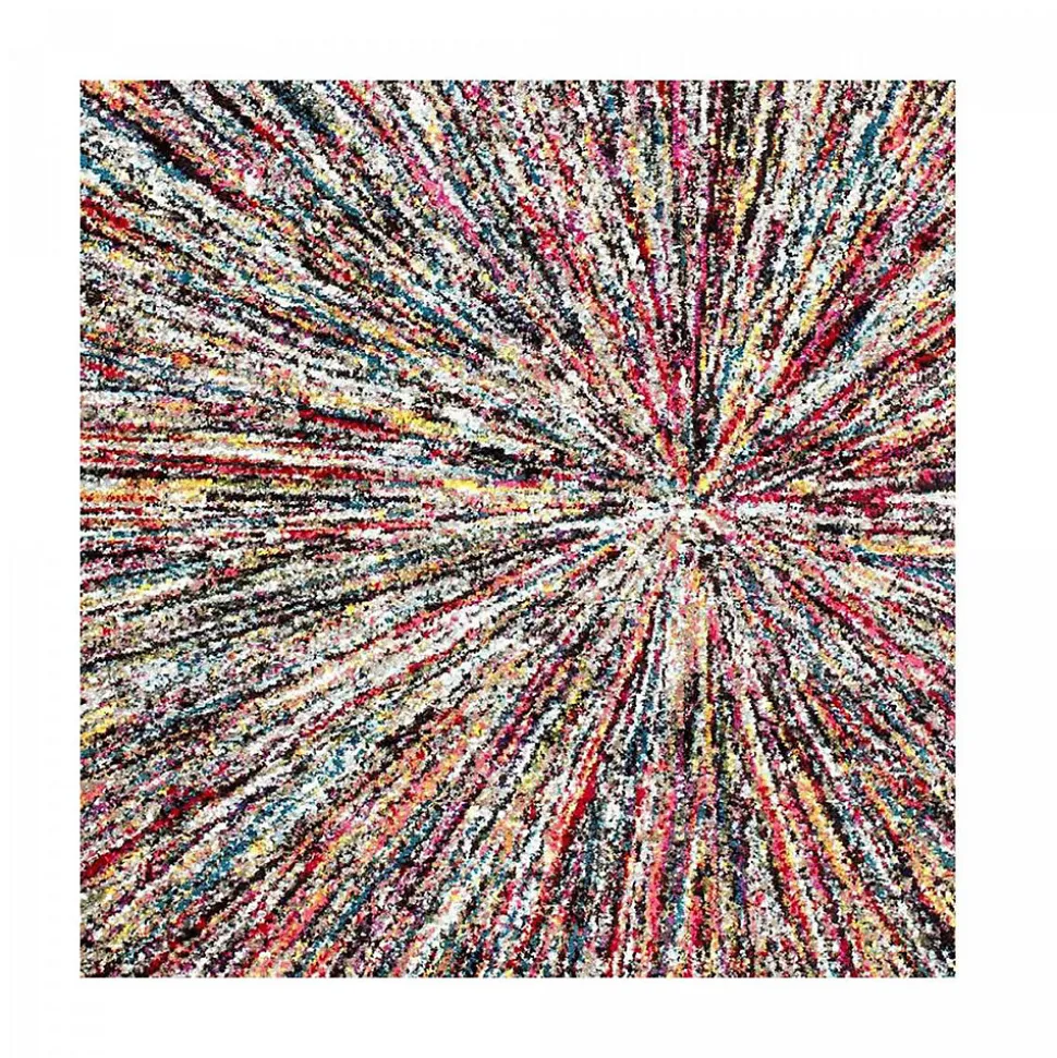 Tapis salon et chambre tissé motif ethnique LYN6 IMPACT, multicolore