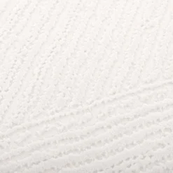 Tapis salon et chambre tissé motif faux uni DAMCIA, crème