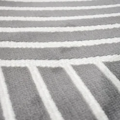 Tapis salon et chambre tissé motif géométrique LYN49 ARCRIL, gris