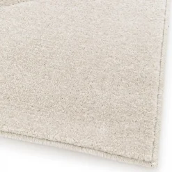 Tapis salon et chambre tissé motif géométrique CONTUNI, beige, marron