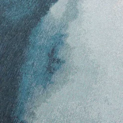 Tapis salon et chambre tissé plat BLUE MIRAGE Diam 140 cm