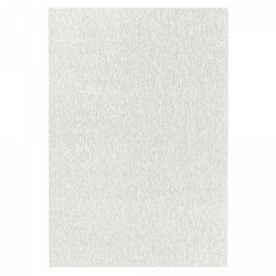 Tapis salon et chambre tissé motif uni SAKRDA, écru