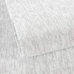 Tapis salon et chambre tissé motif uni SAKRDA, écru