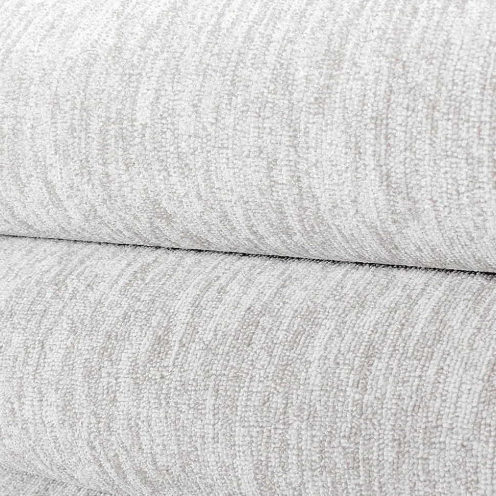 Tapis salon et chambre tissé motif uni SAKRDA, écru