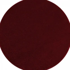 Tapis salon et chambre tissé motif uni SOULA, rouge