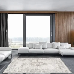 Tapis salon et chambre tissé plat YING YANG 080x150 cm