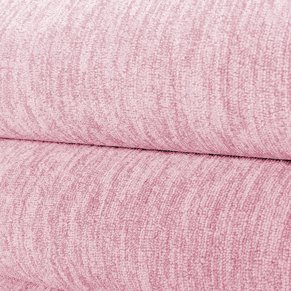 Tapis salon et chambre tissé motif uni SAKRDA, rose