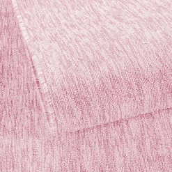 Tapis salon et chambre tissé motif uni SAKRDA, rose