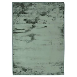 Tapis salon extra-doux effet velours vert foncé 120x170