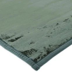 Tapis salon extra-doux effet velours vert foncé 120x170