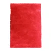 Tapis salon extra-doux toucher laineux rouge 60x90