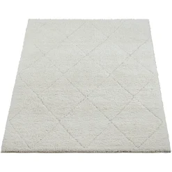 Tapis salon poils longs nordique - Crème - 200 x 290 cm - Bahar Shaggy