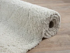 Tapis salon poils longs nordique - Crème - 200 x 290 cm - Bahar Shaggy